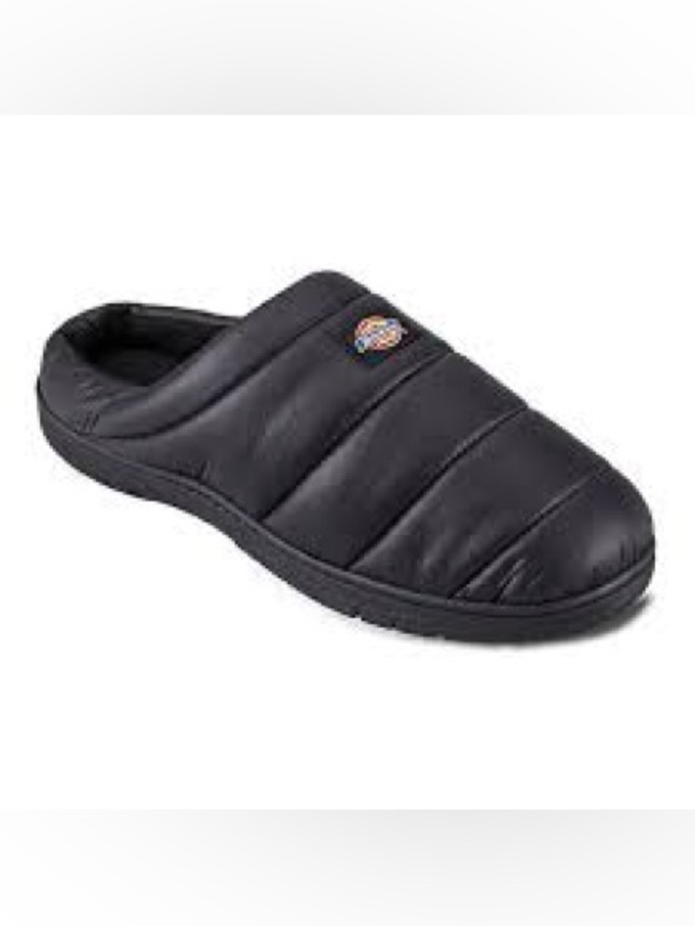 Dickies Indoor outdoor black puffer slippers  NWT NEW XL 11/12